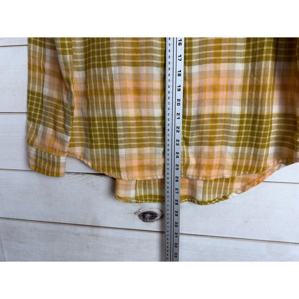 Toad&Co Button Down Shirt Womens Small Multicolor Plaid Flannel Long Sleeve - Picture 5 of 6